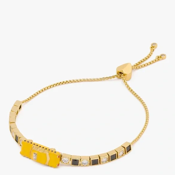 Kate Spade New York Novelty Hit The City Taxi Slider Bracelet - Picture 1 of 16